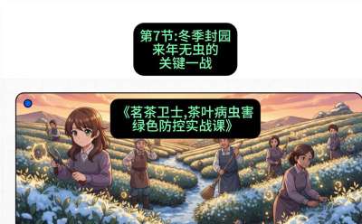 第07节：冬季封园&mdash;&mdash;来年无虫的关键一战，课程：《茗茶卫士&mdash;&mdash;茶叶病虫害绿色防控实战课》#识农AI