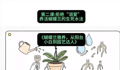 第二节：拒绝&ldquo;溺爱&rdquo;：养活蝴蝶兰的生死水法，课程：《蝴蝶兰雅养六讲：从阳台小白到园艺达人》#识农AI